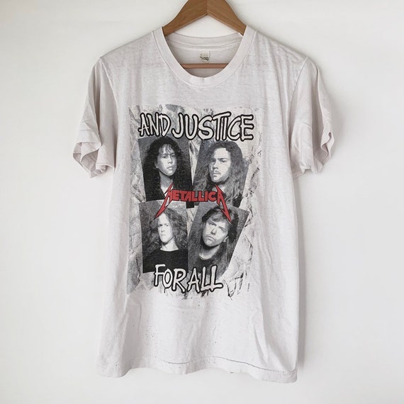 1988 Metallica And Justice For All Vintage Band Etsy