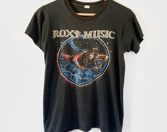 1979 ROXY MUSIC &quot;Manifesto&quot; Vintage Tour Band Tee Shirt 70s 1970s Bryan Ferry Brian Eno