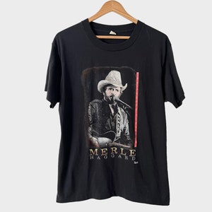 1991 Merle Hargard Vintage Country Music Tour Tee Shirt 90s 1990s