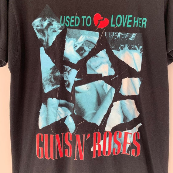 1989 Guns N Roses Used To Love Her LIES Vintage Tour … - Gem