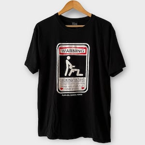 1990s Playa Del Carmen, Mexico "Choking Hazard" Vintage Vulgar Tee Shirt 90s