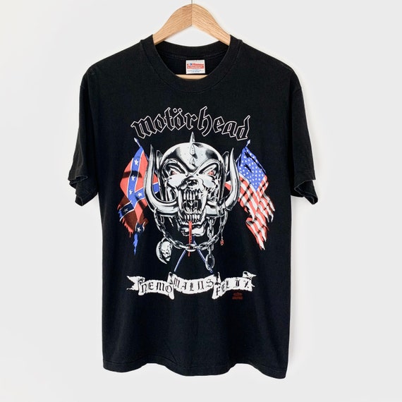 1991 Motorhead Vintage Rock Band Tour Tee Shirt 9… - image 1