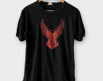 70's Harley Davidson イーグル T Vintage 70s Harley Davidson Eagle T shirt size meduim made in USA