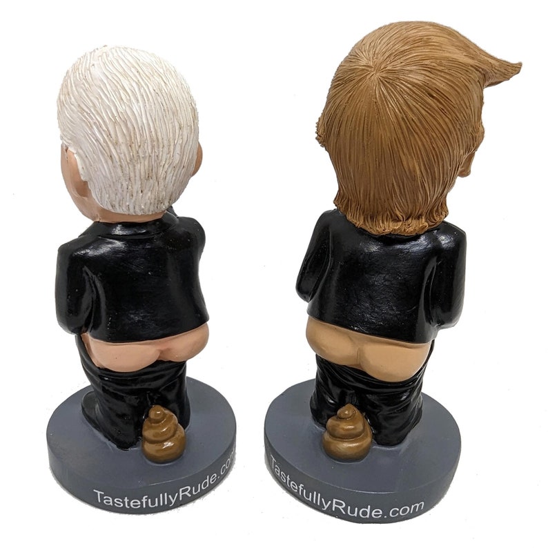 Biden vs Trump CAGE MATCH Duo Package Bobblehead Figurines Prank Gag image 5