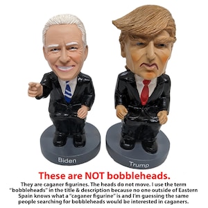 Biden vs Trump CAGE MATCH Duo Package Bobblehead Figurines Prank Gag image 1