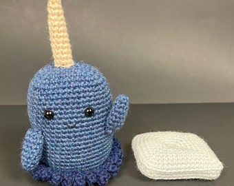 Mr Narwhal amigurumi crochet pattern digital PDF