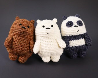 Crochet pattern: We Bare Bears Inspired Baby Bear