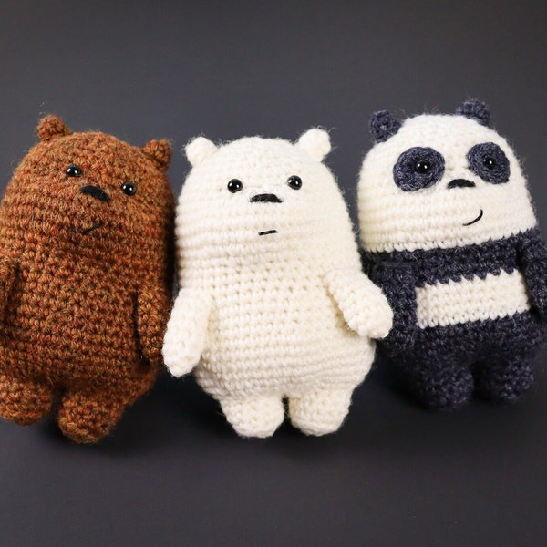 Crochet pattern: We Bare Bears Inspired Baby Bear