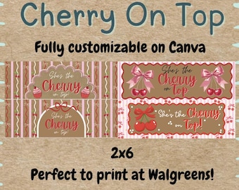 She's the Cherry on Top | 2x6 | Banner Mockup | Digital Download