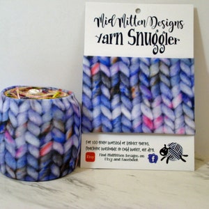 Lavender Speckled Yarn Snuggler©, Yarn Hugger, Yarn Wrap, Yarn Coat, Skein Coat, Knitting Notion, Crochet Notion, Yarn Storage
