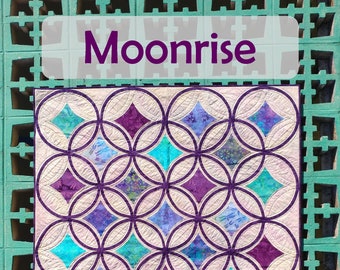 PAPER Moonrise Quilt Pattern by Slice of Pi Quilts [bias tape applique]