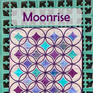 PAPER Moonrise Quilt Pattern by Slice of Pi Quilts [bias tape applique]