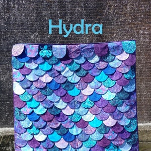 PAPER Hydra Quilt Pattern by Slice of Pi Quilts [Mermaid, dragon, lizard, shark, fish scales quilt!]