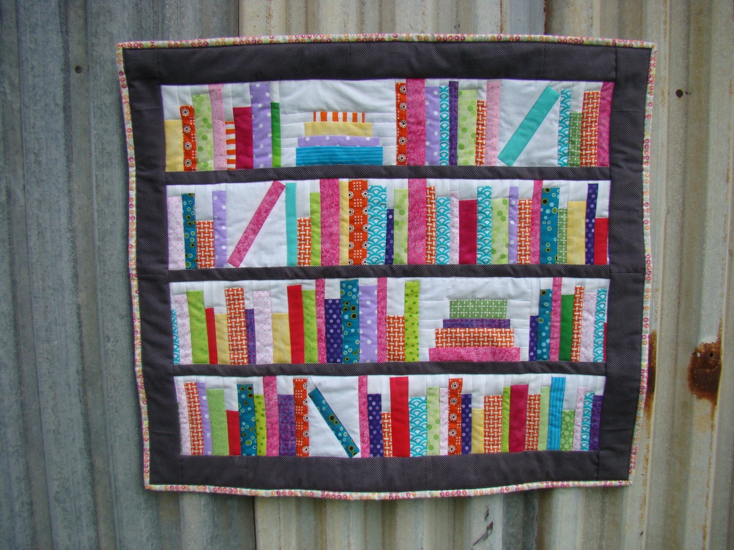 Library Quilt Etsy