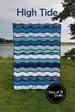 PDF High Tide Quilt Pattern Digital Download by Slice of Pi Quilts [Waves easy beginner bias tape applique quilt pattern] 