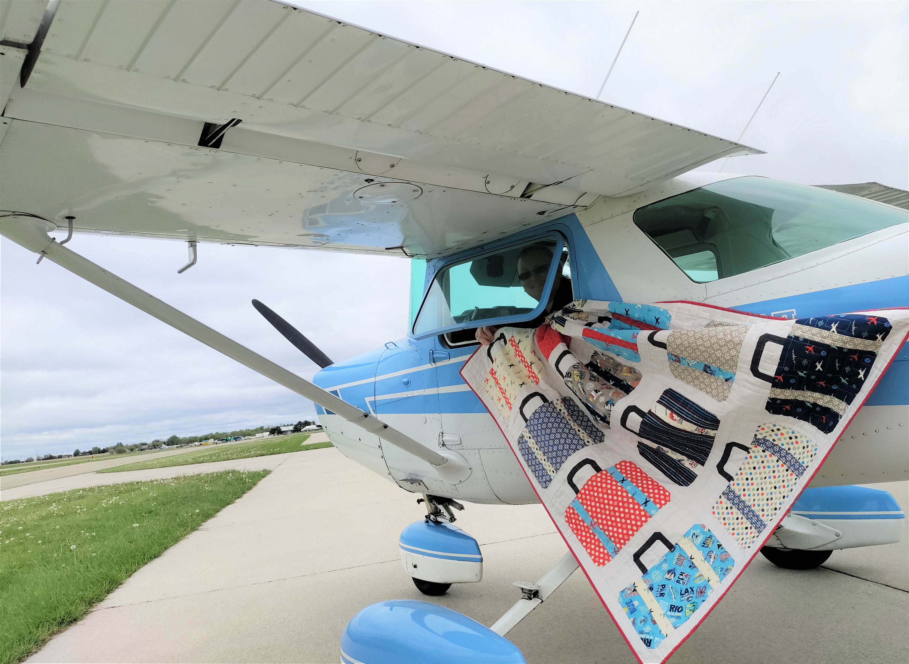 PAPER Suitcases Quilt Pattern by Slice of Pi Quilts fat Etsy