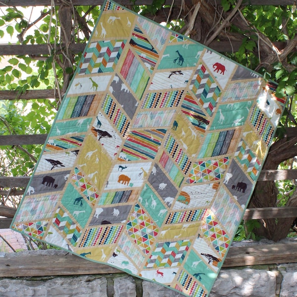 PDF Split Arrows Quilt Pattern Digital Download by Slice of Pi Quilts [Chevron quilt pattern]