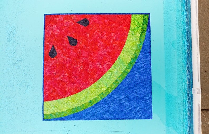 PDF Sliced Quilt Pattern Digital Download by Slice of Pi Quilts Summer picnic watermelon quilt pattern image 9