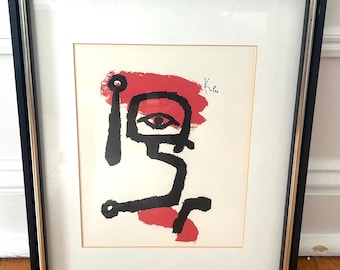 Serigrafía firmada y enmarcada de “El niño del tambor” de Paul Klee.