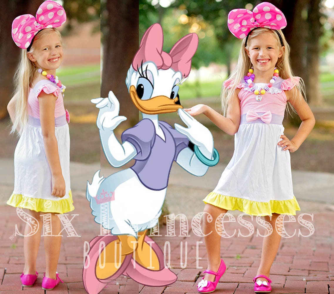 Uitgebreid Zwitsers verlegen Daisy Duck Princess Birthday Dress Minnie Disney Disneyworld - Etsy India