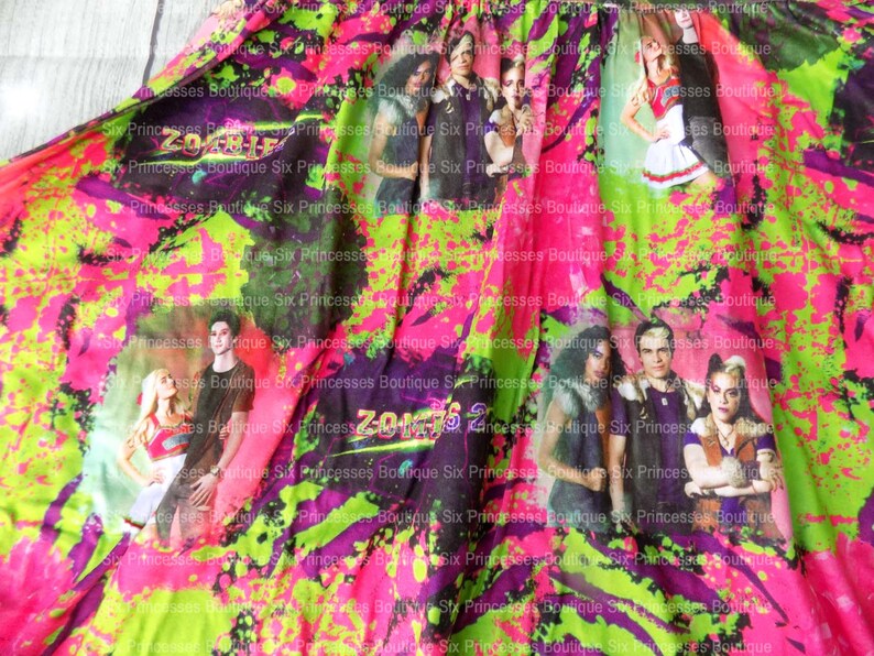 Disney Zombies 2 Birthday Cheerleading Cheer Twirl Dress Etsy