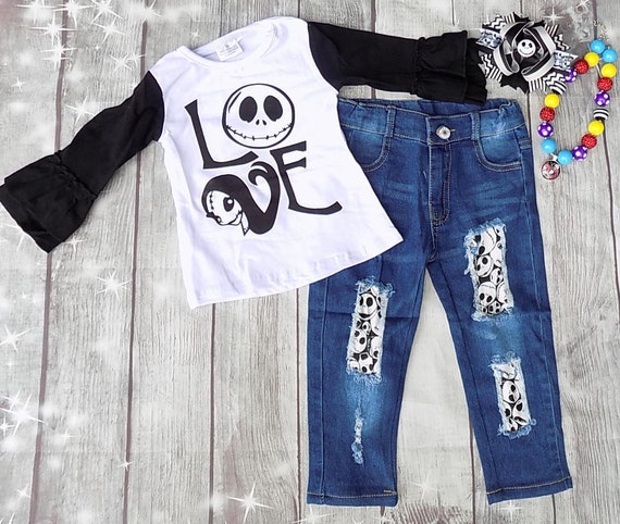 Christmas Denim Jeans Shirt 