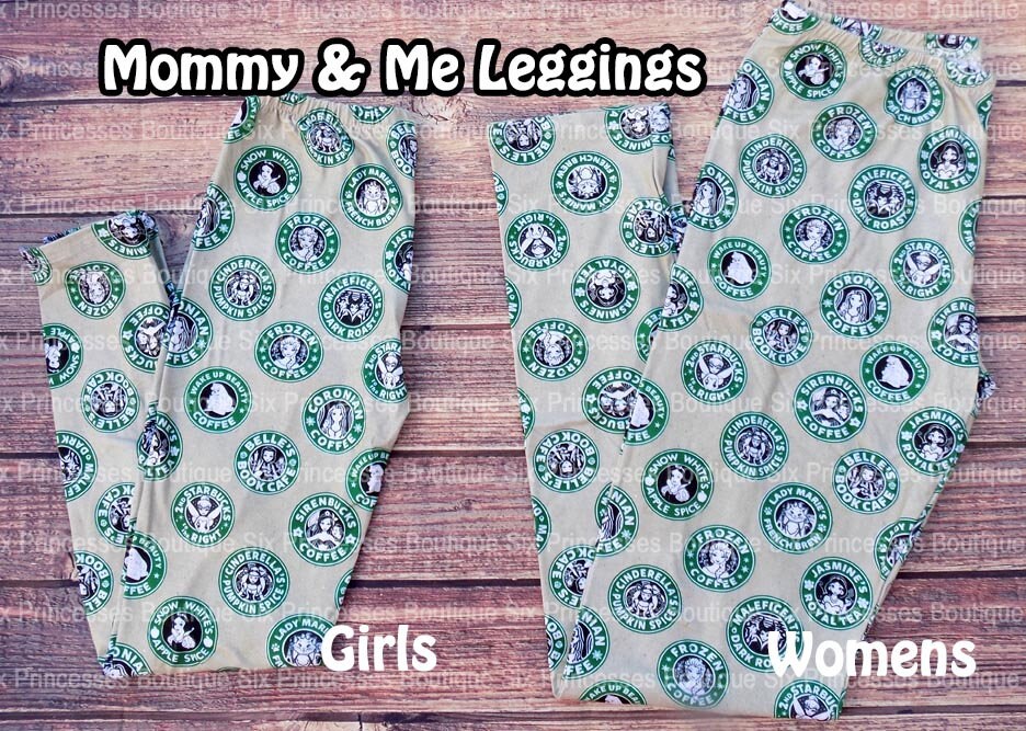 Starbucks Princess LEGGINGS Pants 