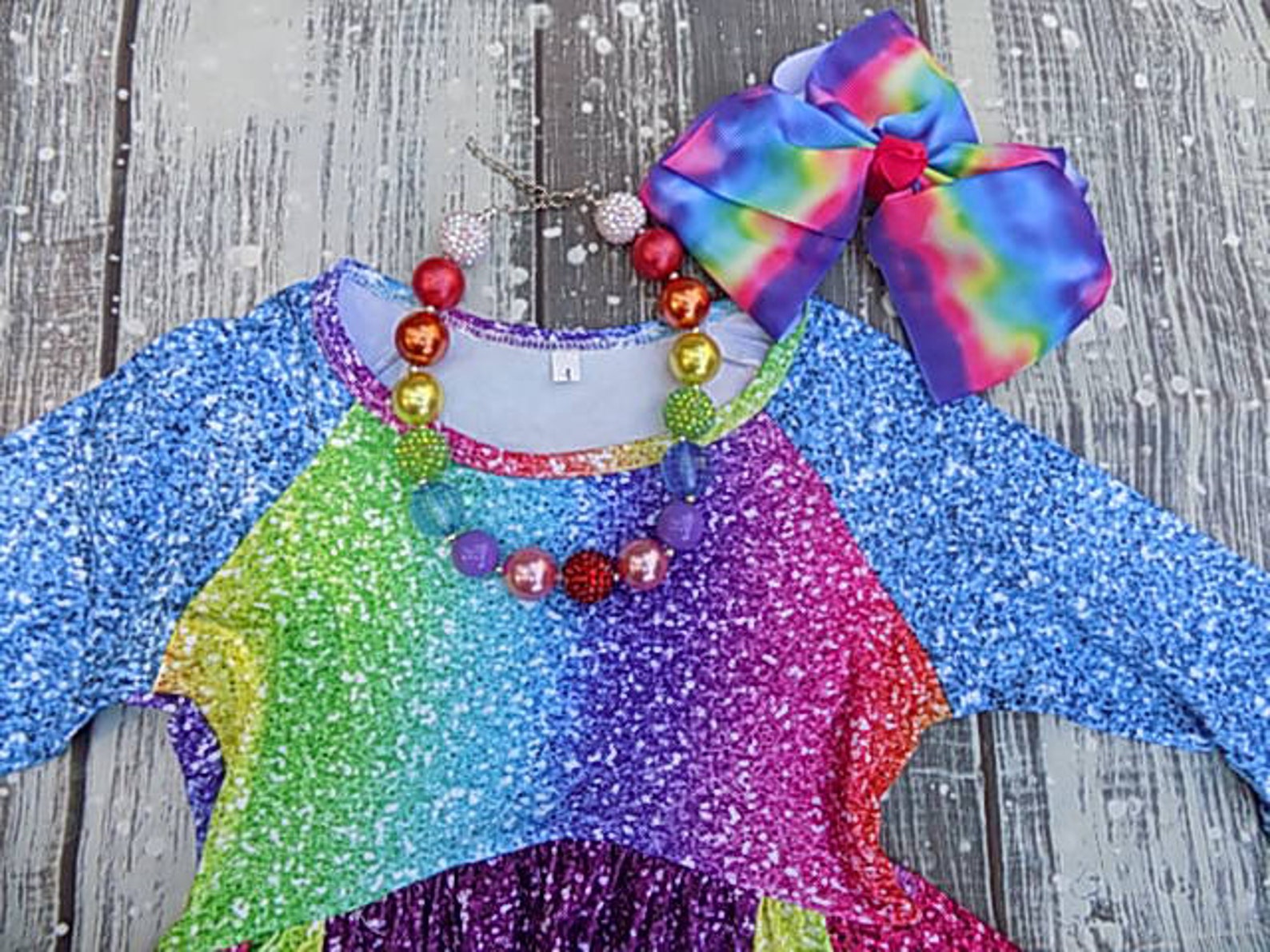 Rainbow Glitter SOFT Twirl DRESS Twirling Sparkle Girly Girl Etsy