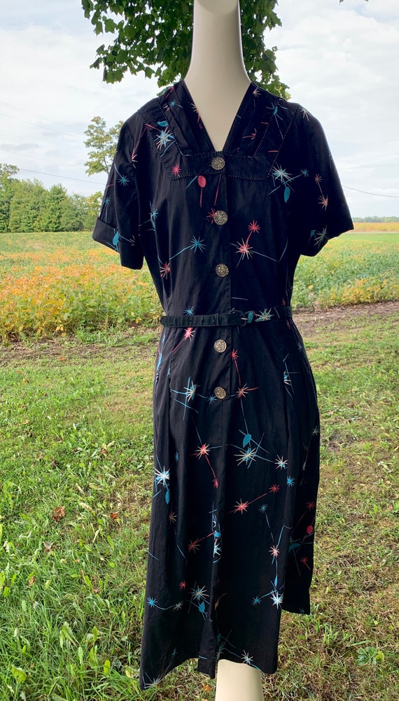 Volup XL Vintage Black Atomic Dress