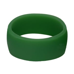 Men&#39;s Silicone Ring Dark Silver -  Rubber Wedding Band for Men - Breathable 9mm Wide Band Promise Ring Anniversary Gift for Him