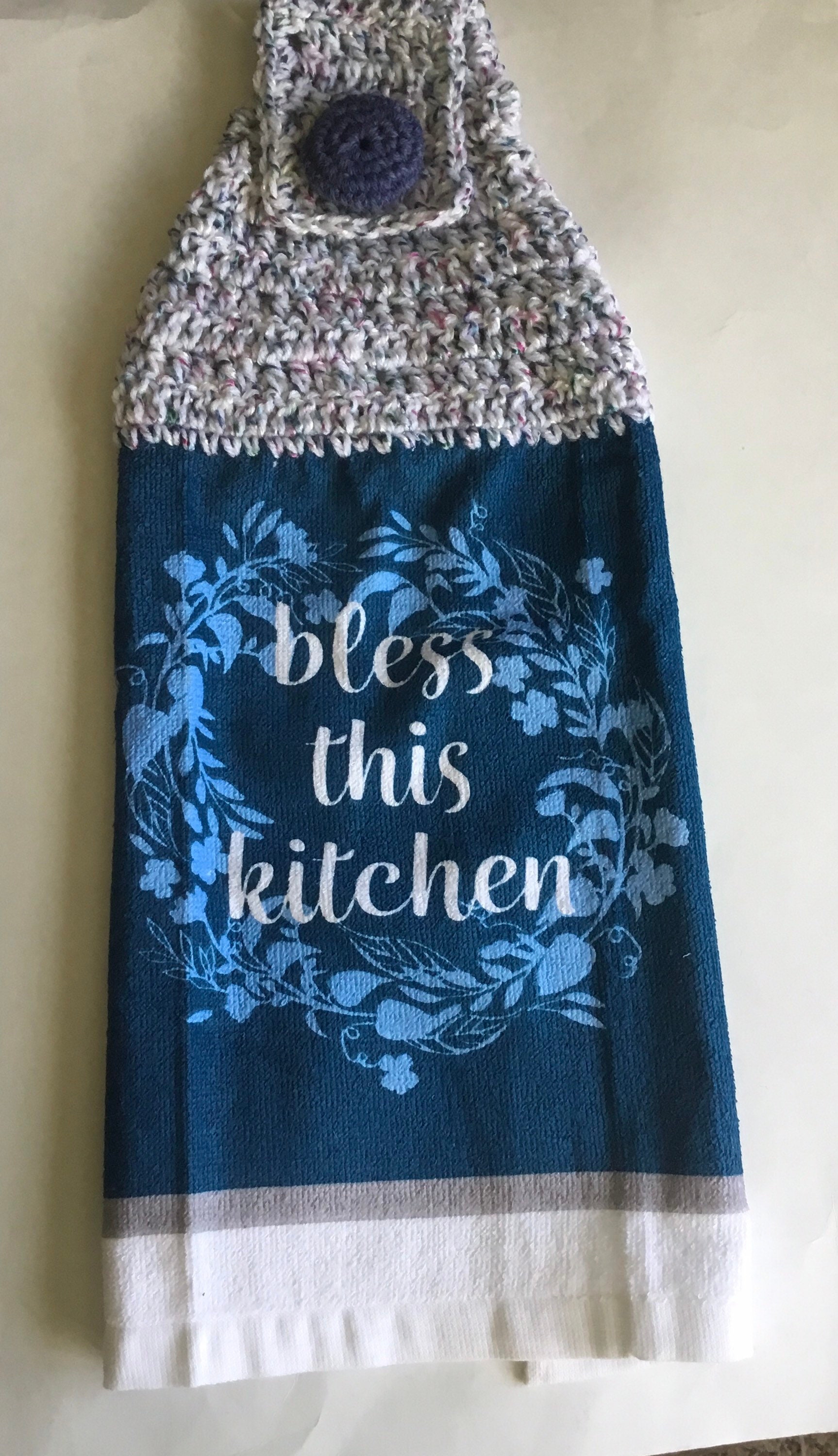 Pair Crocheted Towel Etsy