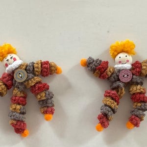 crocheted small clown