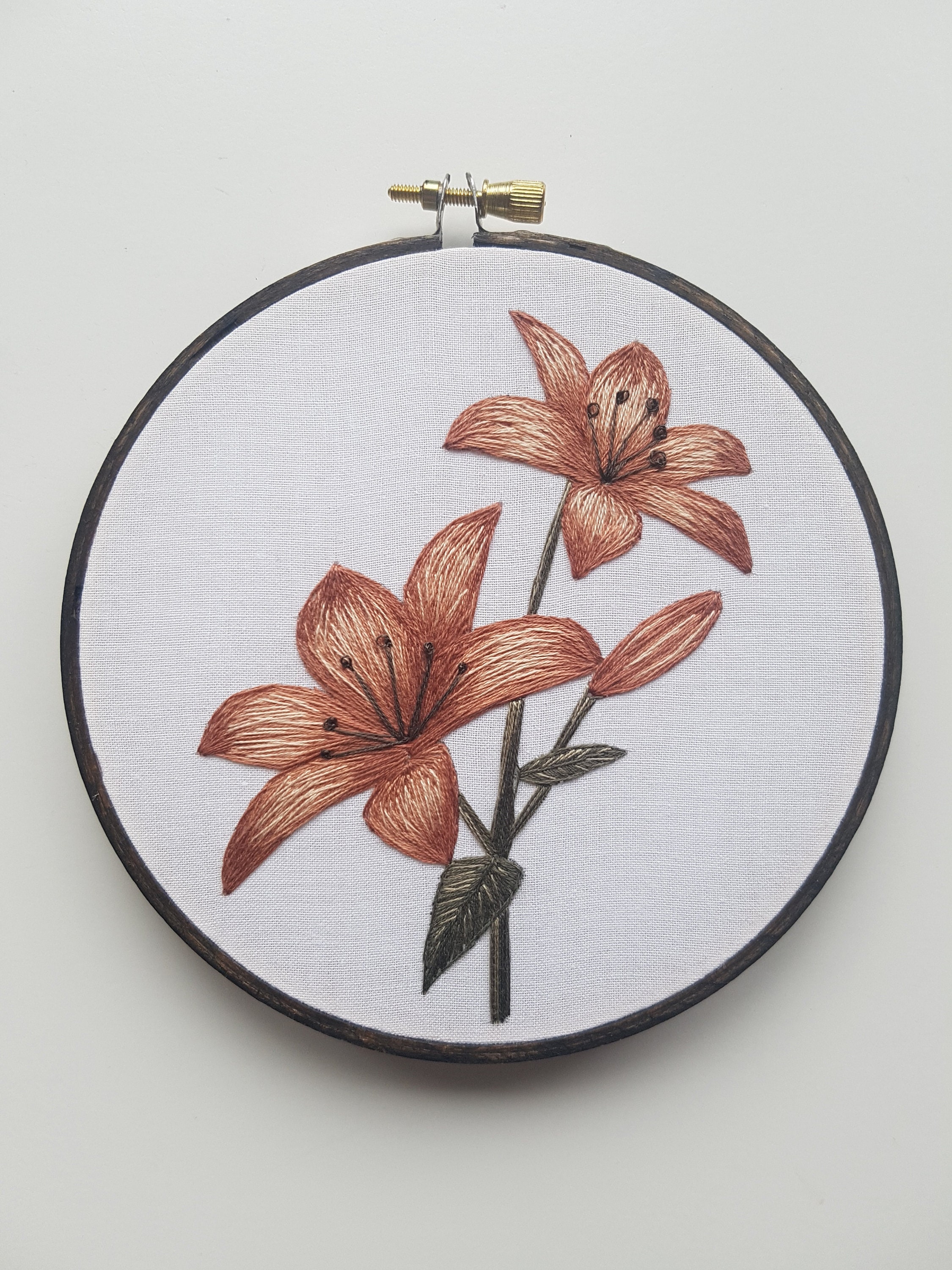 Embroidery pattern tiger lily Digital Download Etsy