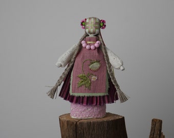 Muñeca tradicional étnica ucraniana Motanka hecha a mano. Regalo decorativo único con significado para ella, regalo para la familia, OOAK.