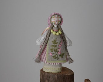 Muñeca tradicional étnica ucraniana Motanka hecha a mano. Regalo decorativo único con significado para ella, regalo para la familia, OOAK.