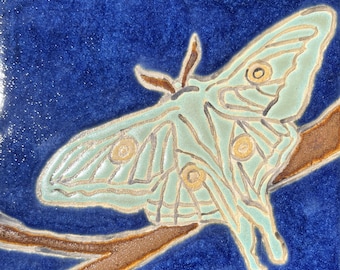 Luna Moth Tile