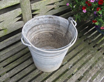 A small antique metal pail ... from France, ca. 1920!