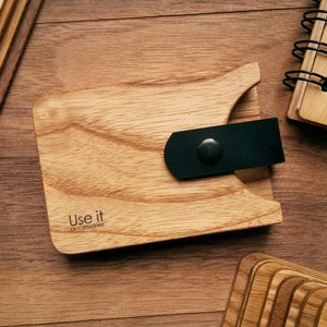 Porta carte in legno, Porta biglietti da visita, Portacarte in legno, Custodia per carte in legno, Regalo per boss, Regalo per fidanzato, Regalo fatto a mano