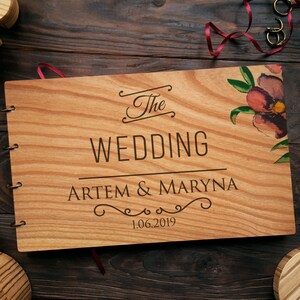 Wooden Rustic Guest Book, Wedding Guest Book, Custom Guest Book, Wooden Guestbook, Unique Wedding Guestbook