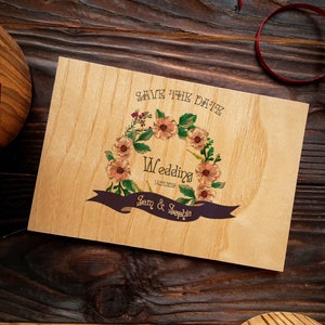Wooden Wedding Invitation, Wooden Cards, Rustic Wood Wedding Invitation, Vintage wedding invitation, Country Wedding, Rustic Invitation