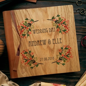 Wooden Rustic Guest Book, Wedding Guest Book, Personalized Guest Book, Wooden Guestbook, Unique Wedding Guestbook