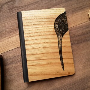 Cubierta de pasaporte de madera, cubierta de pasaporte de cuero, pasaporte de viaje, billetera personalizada, cubierta de pasaporte, regalo personalizado, pájaro