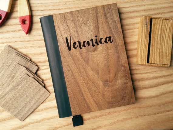 Gorgeous Plywood A5 Notebook / Journal with LINED paper