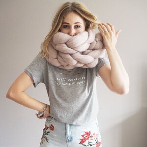 Mink Blush coloured Rapunzel Scarf