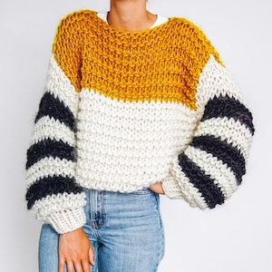 Knit Kit - Head in the Clouds Sweater - Beginner's Knitting Kit