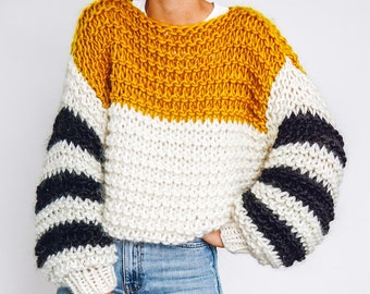 Knit Kit - Head in the Clouds Sweater - Beginner's Knitting Kit