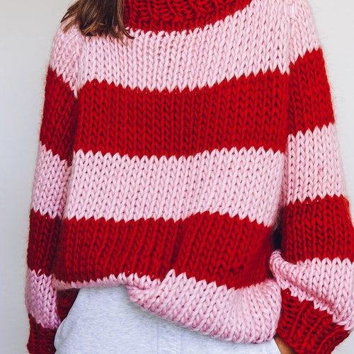 Knit Kit Roll up Knit Down Jumper Roll Neck Jumper Etsy UK