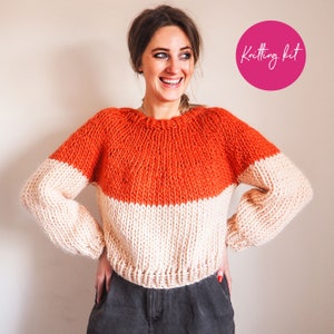 Knit Kit - Drop it from the top (down) Jumper - No sewing up required