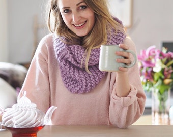 Kit Tricot Débutant Pour Dessous De Verre - 4 Pelotes Coton, Aiguilles, Accessoires, Pour Réaliser Un Snood/écharpe - 2