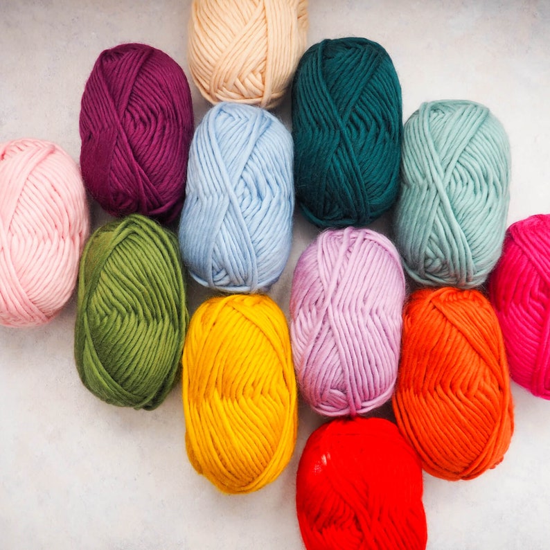 100g Super Chunky Merino Yarn Bundle of 12 Balls 20% off RRP image 4